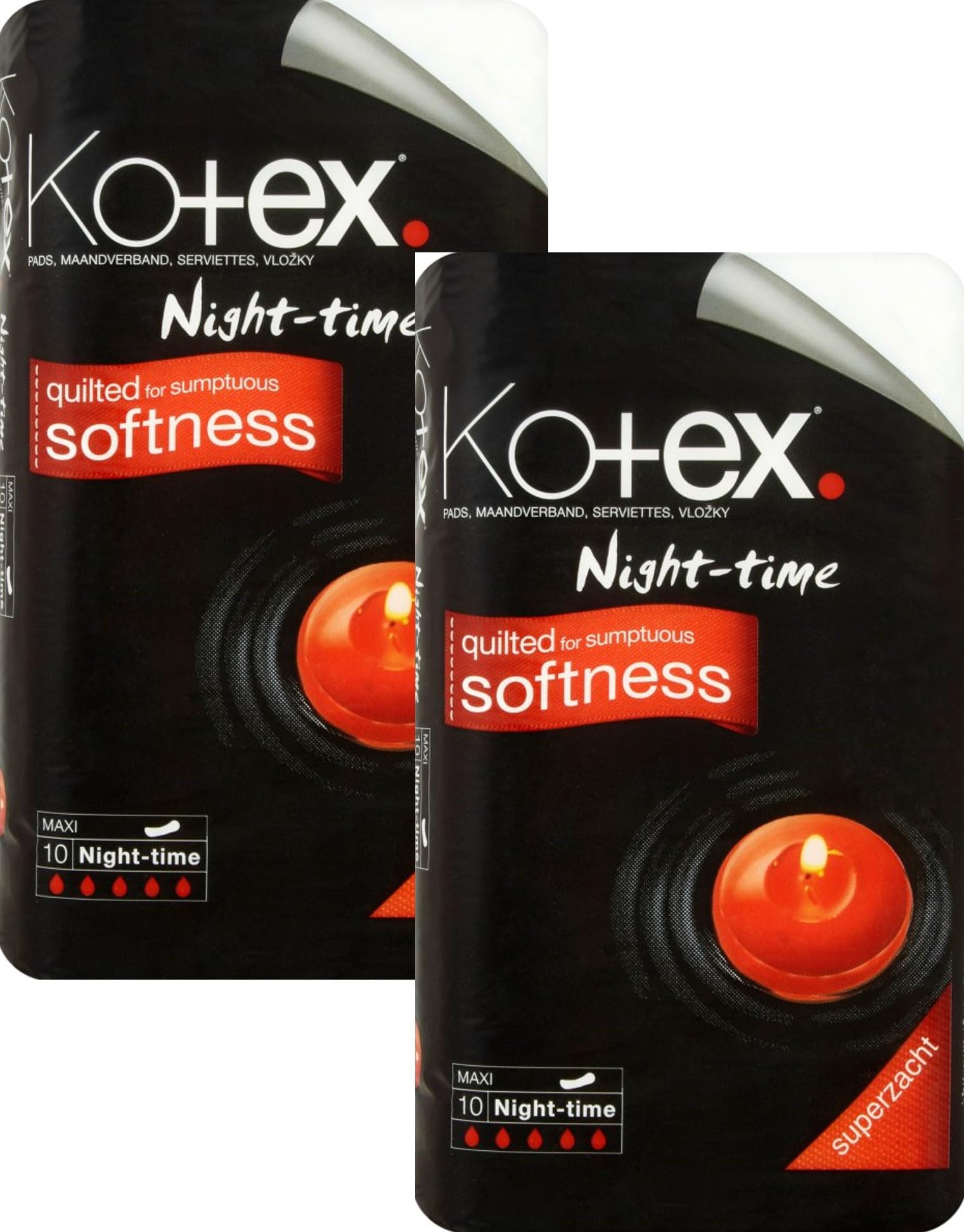 Maxi Night Time Sanitary Towels 2x10 Pack