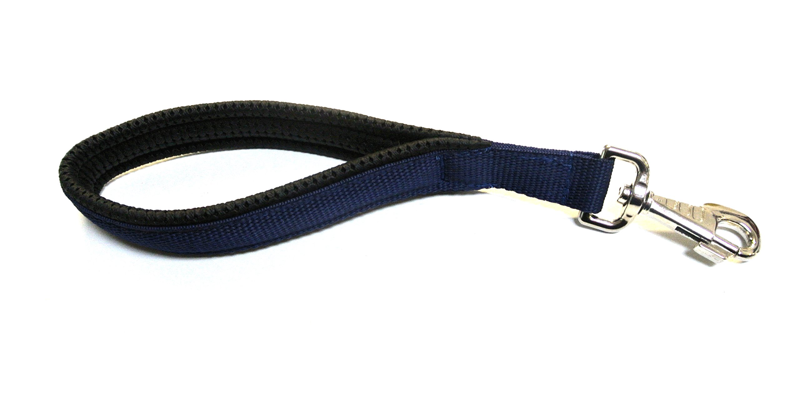 13" Short Close Control/Traffic Control Dog Lead With Padded Handle For Comfort In (Navy) — image 1
