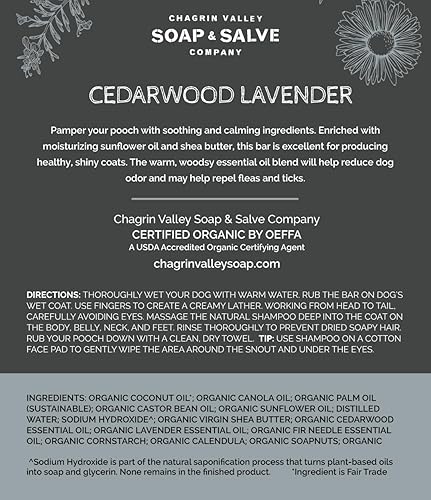 Miniatura 6 de Chagrin Valley Soap & Salve Champú y acondicionador orgánico certificado para perros, champú para perros que alivia la picazón en la piel y