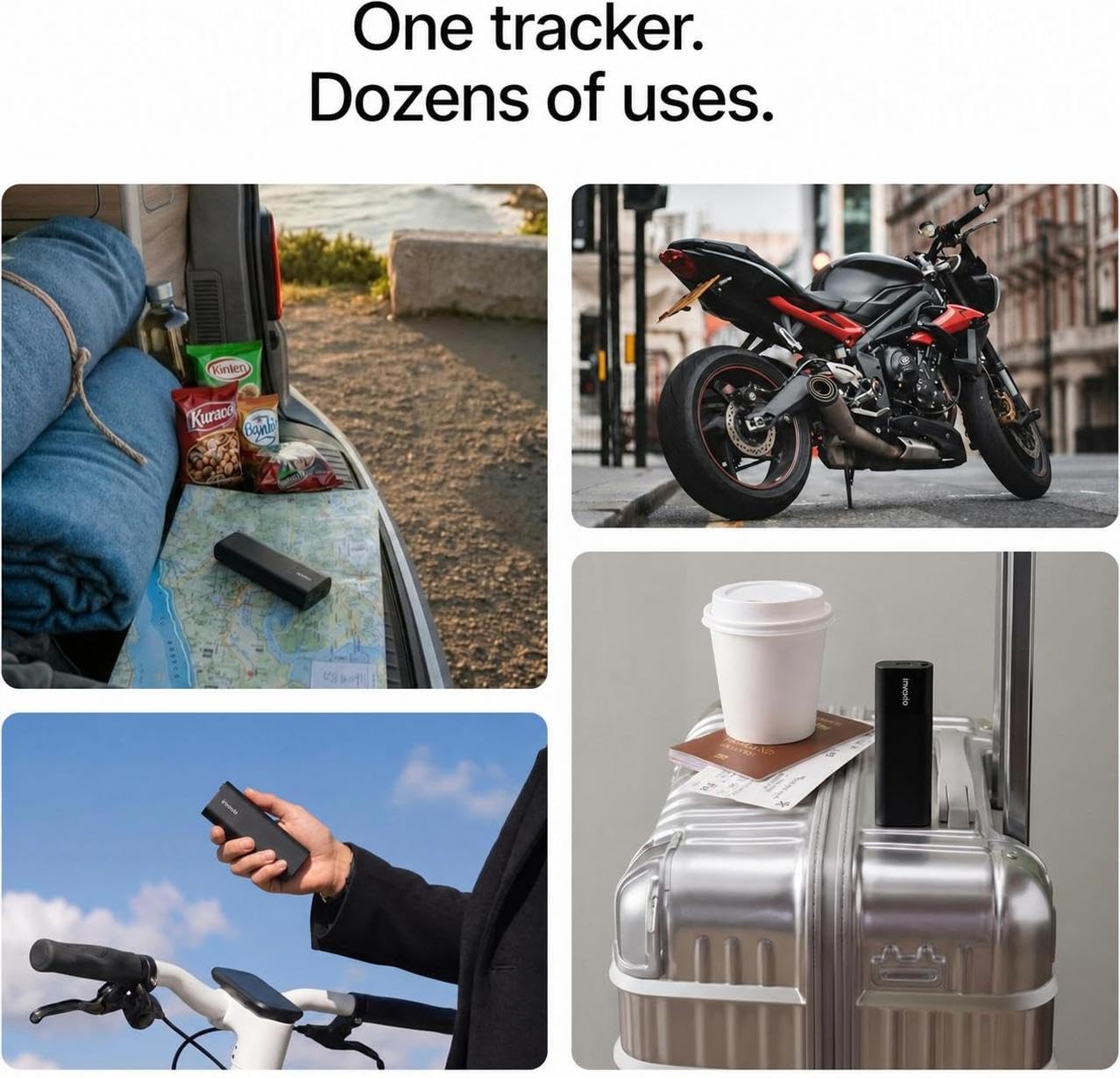 Invoxia GPS Tracker Pro MAX - hasta 6 Meses de autonomía