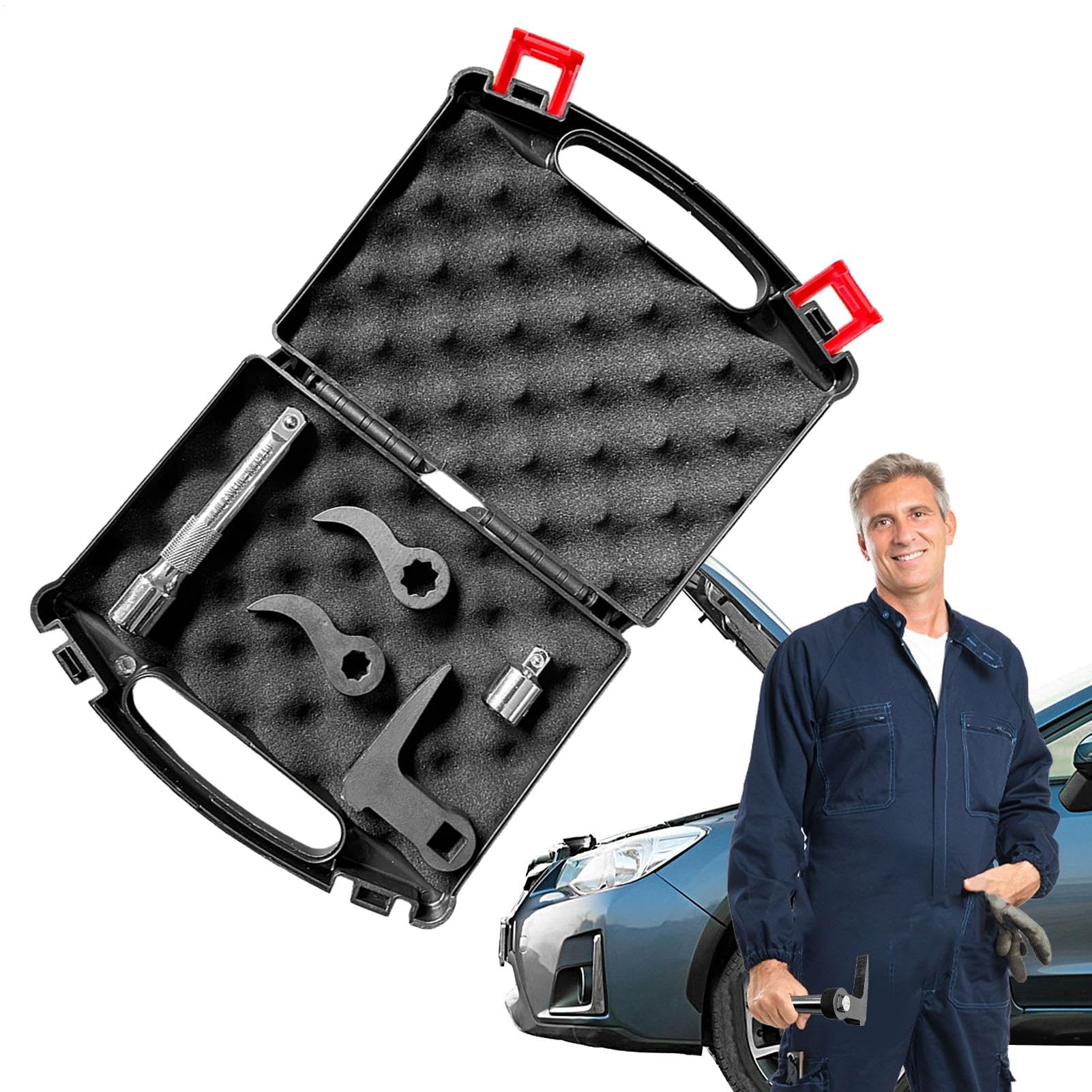 Adaptateur de clé de levier réglable avec barre d'extension outil réparation petits espaces