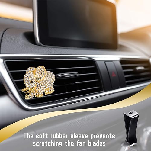 Miniatura 6 de Frienda Clips de ventilación para coche Freshies Accesorios de coche, ambientador de aire de cabeza cuadrada, salida automática Perfume Auto Air