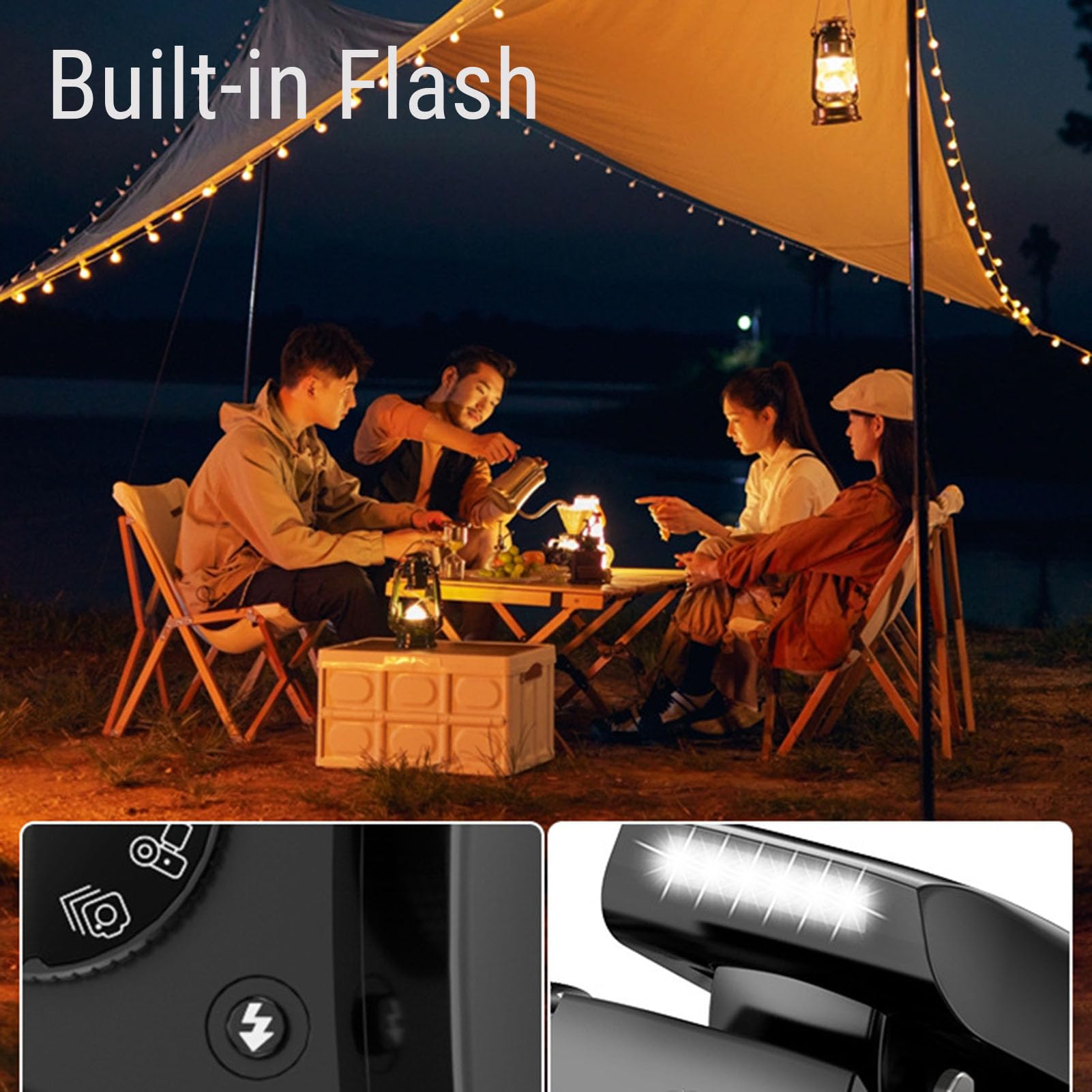 Fotocamera Digitale, Fotocamere 4K per Fotografia Video, Touch Screen WiFi da 75 MP Vlogging, Zoom Ottico Touch Screen da 4 Pollici Flash Paraluce Batteria 3000 MAh, per