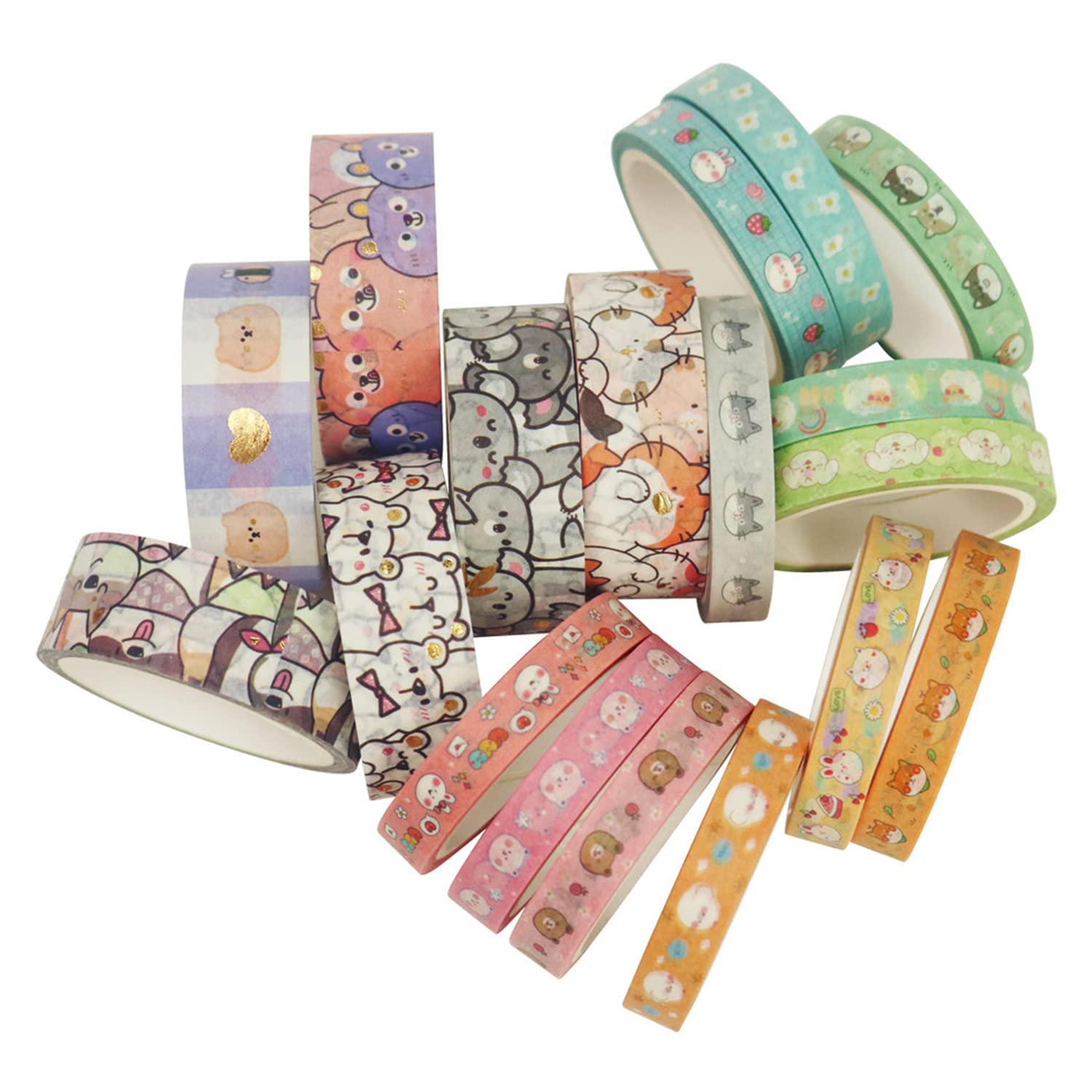 RUBAN ADHESIF,G--Bande Adhésive Kawai Pour Scrapbooking, 15 50mm, Pour