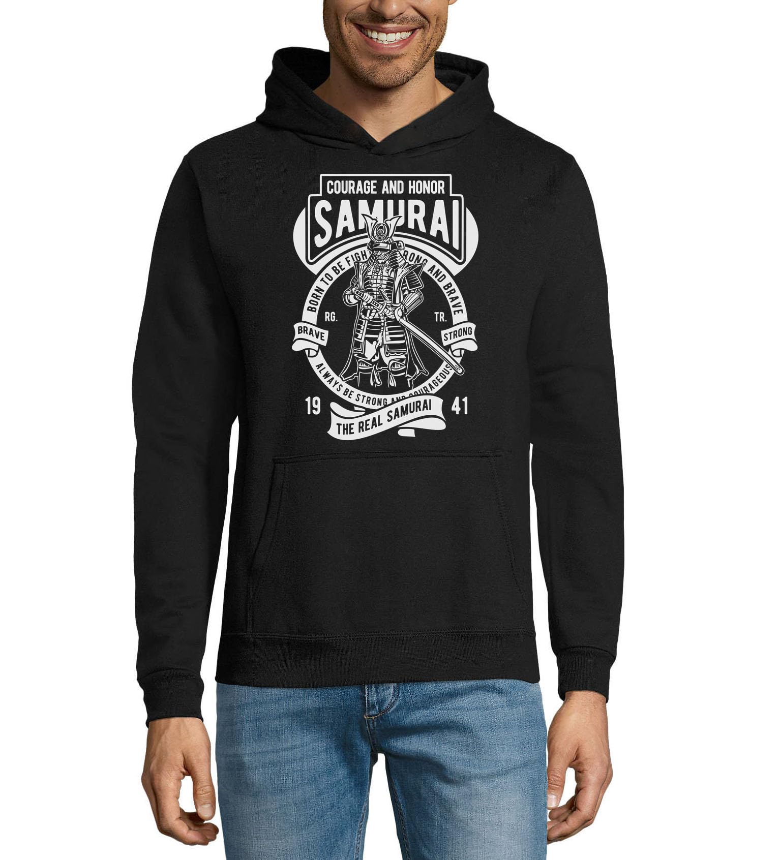 Sweat à capuche samouraï en coton de qualité supérieure - 3