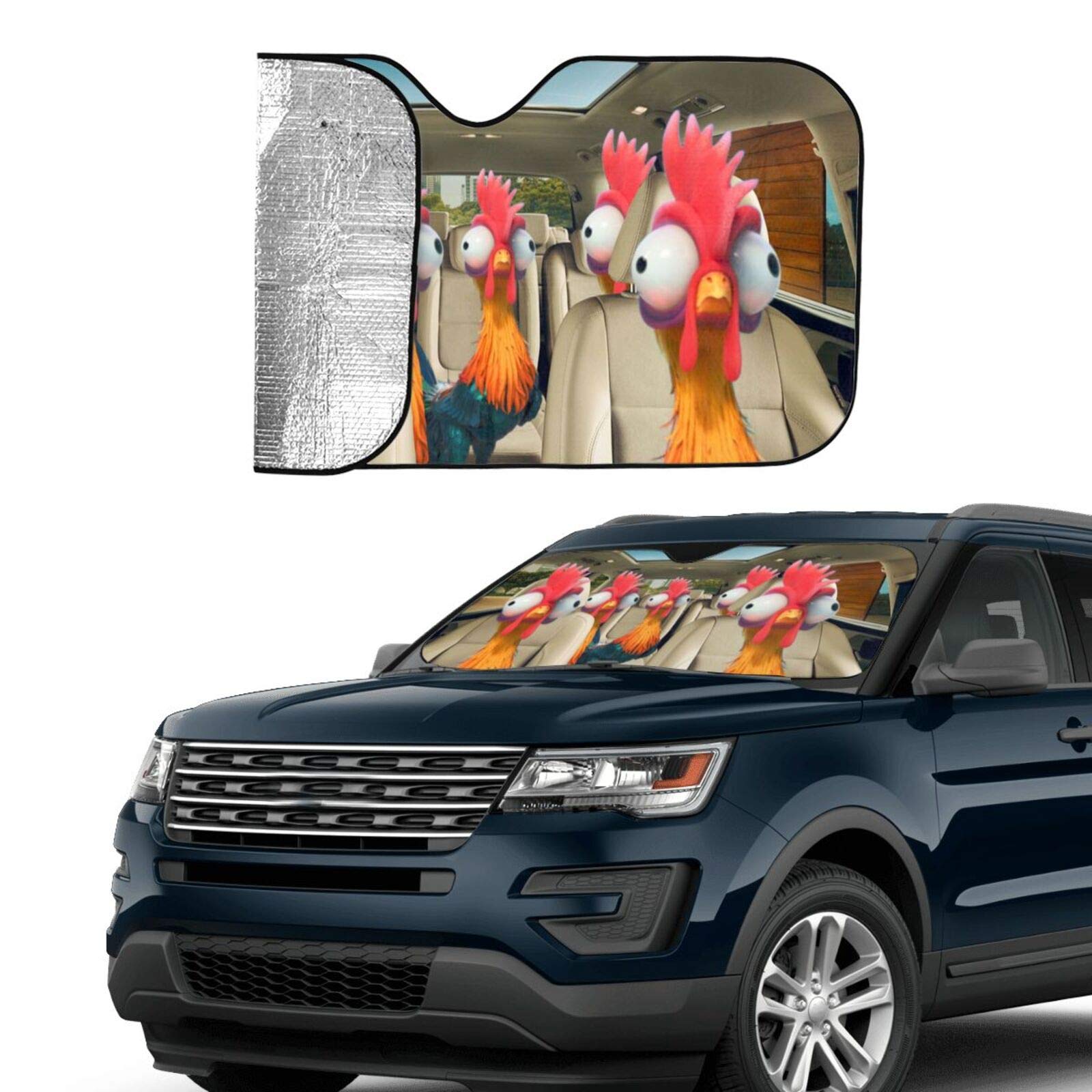 Kit 4 Parasoles Para Ventanas De Coche + 2 Almohadas De Viaje - Adhesivos Sin Ventosas - 45x37 Cm