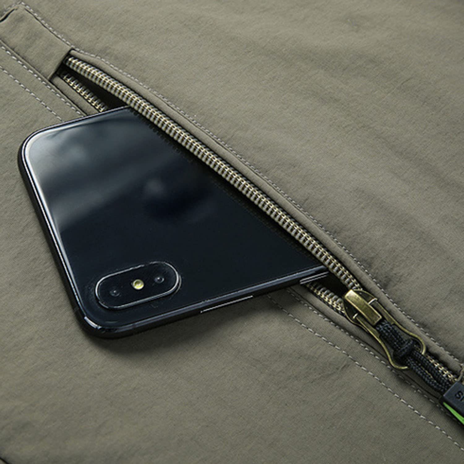 Chaleco para Hombre Chaleco Sin Mangas con Multibolsillos Chaleco De Pesca Exteriores Chaqueta Transpirable De Secado Rápido para Fotografía Viajes Senderismo