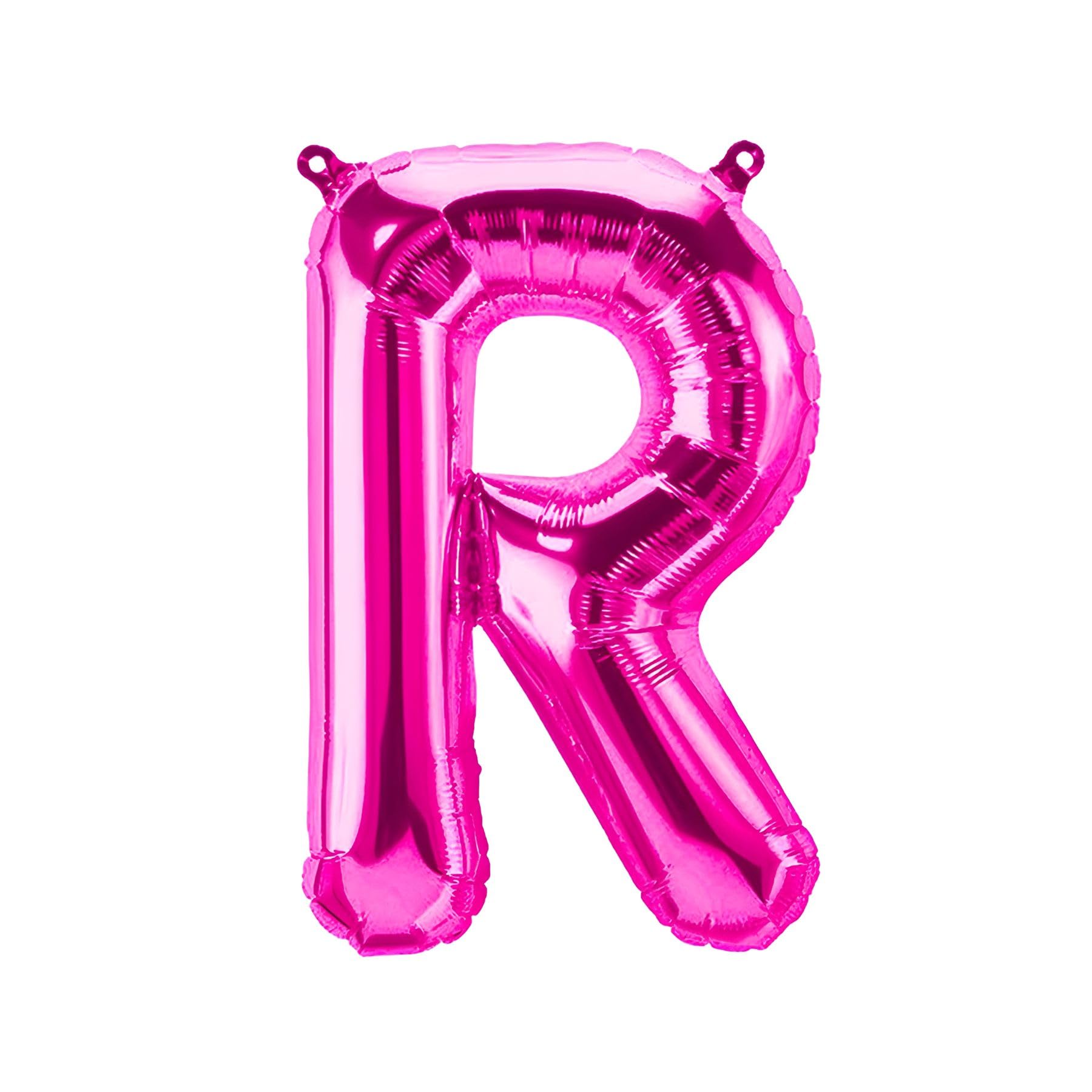 Foil Balloons Letters Pink - 40/80/100 cm for Birthday Wedding Party Decoration Happy Birthday JGA Gift Balloon Graduation Giant Balloon ABI Large XXL Small Mini Pink Girl (40 cm - R)