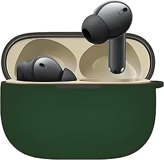 حافظة حماية سيليكون متوافق مع ريلمي t300 من نكست ستور، حافظة واقية من السيليكون الناعم، حافظة مضادة للصدمات مع حلقة تثبيت (أخضر)