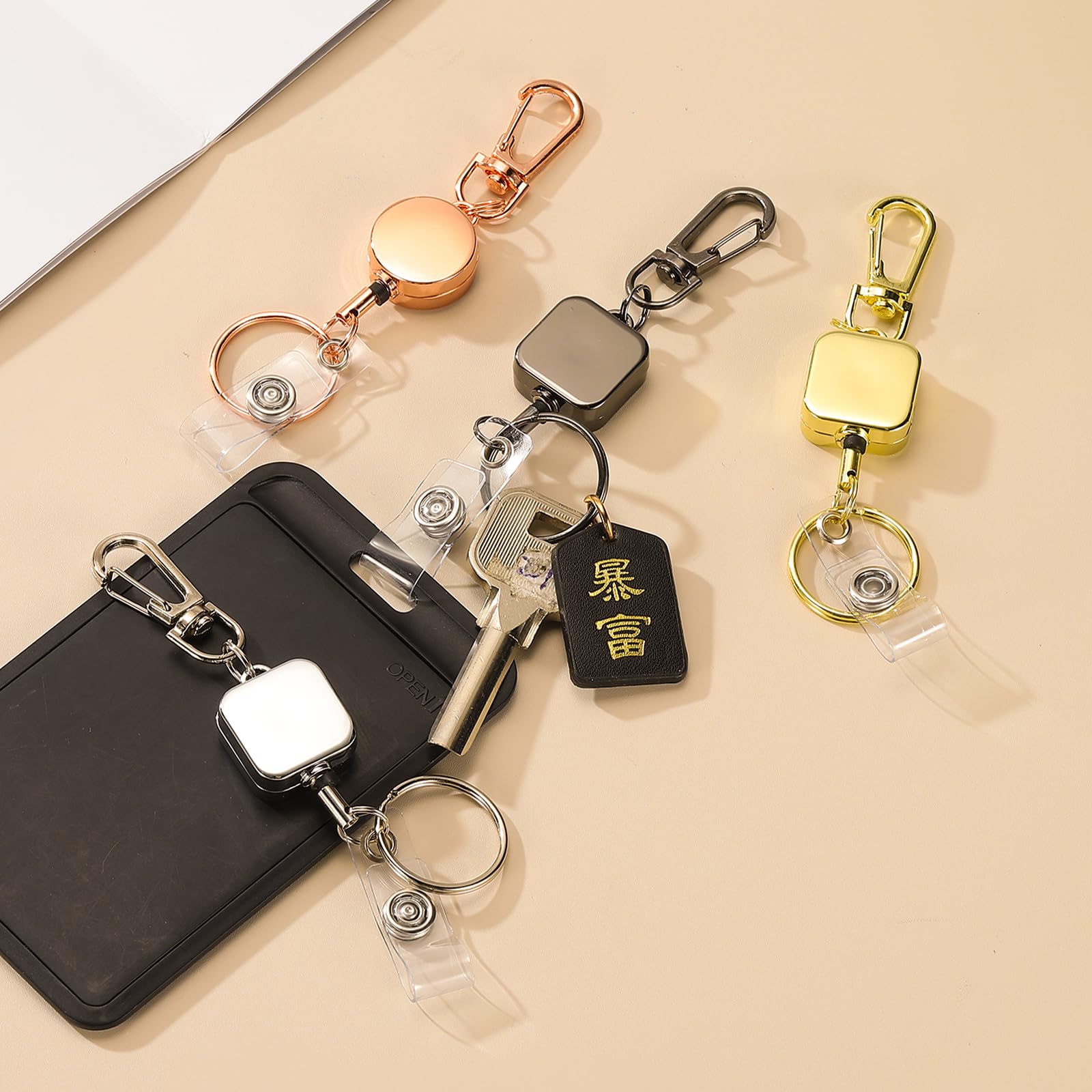 PATIKIL 3Pack Retractable Keychain - Image 4