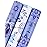 WRAPAHOLIC Hanukkah Wrapping Paper Roll - Mini Roll - 3 Rolls - 17 Inch x 120 Inch Per Roll - Menorah Lights, the Star of David and Dreidels Design
