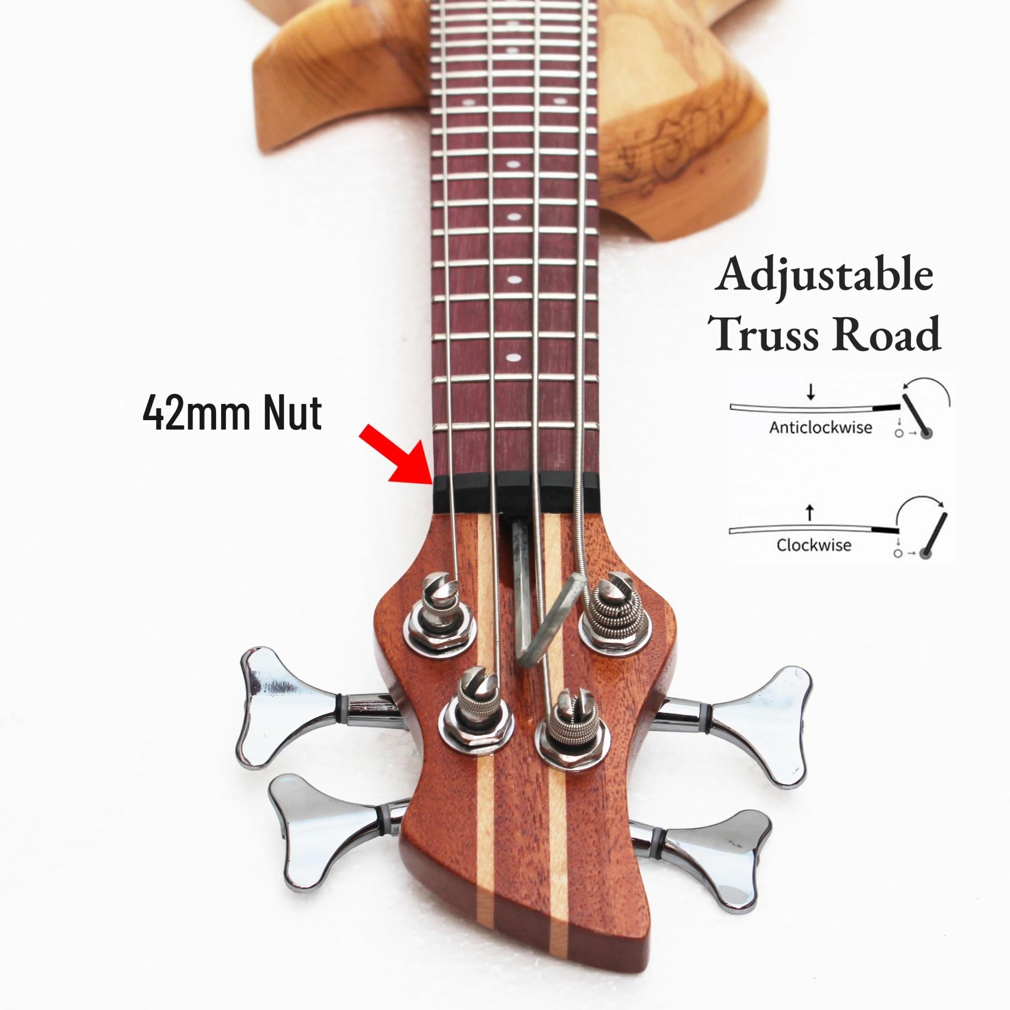 Professional Ukulele Mini-Ukulele-Bass 4-saitige Elektrische Ukulele Bass-Ukulele Mit Bünden Mit Gigbag