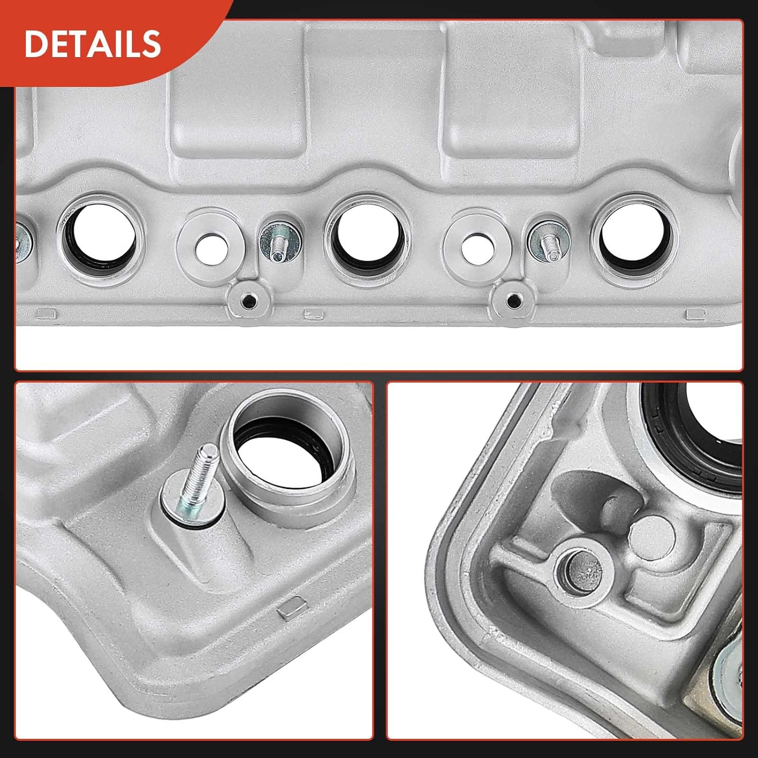 A-Premium Front Side Engine Valve Cover with Gasket Compatible with Honda Acura Model - 2008-2017 - Accord, Crosstour, Odyssey, Pilot, Ridgeline, RDX, TL, V6 3.5L Gas, Replace# 12310R70A00 12310R70A10