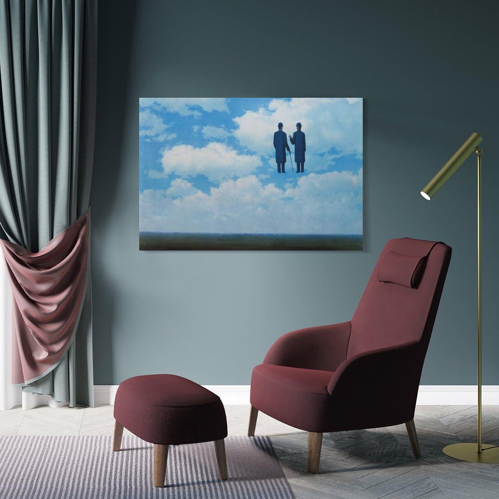 Amazon.co.jp: ルネ マグリットポスター 絵画風景画「無限の感謝 (1963