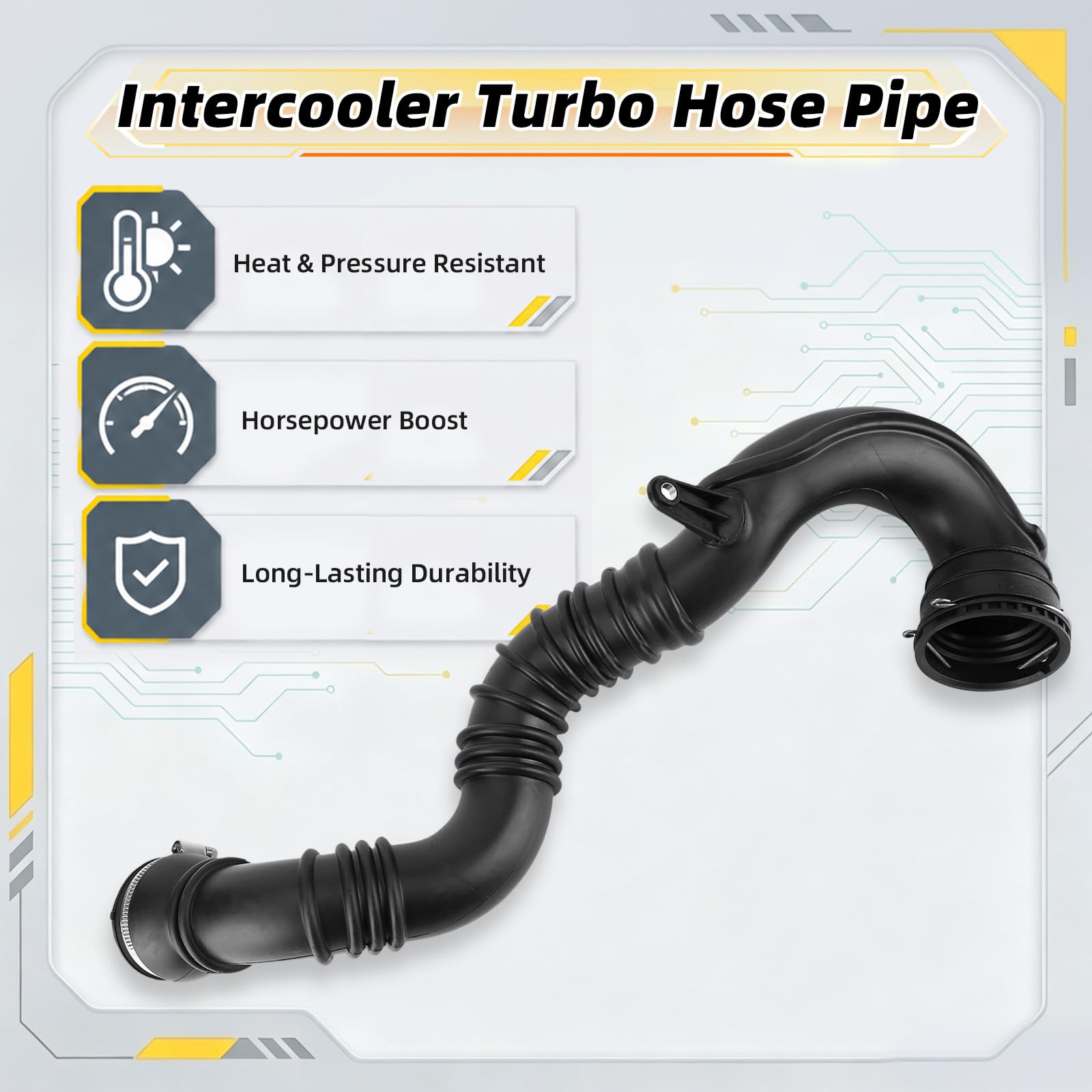 iSpchen Tubo intercooler 13265280 Tubo flessibile intercooler turbo per Vauxhall Astra J Mk6 2010-2016 1.7 CDTi motori A17DTL & A17DTJ SOLAMENTE Tubo di uscita intercooler boost Tubo intercooler