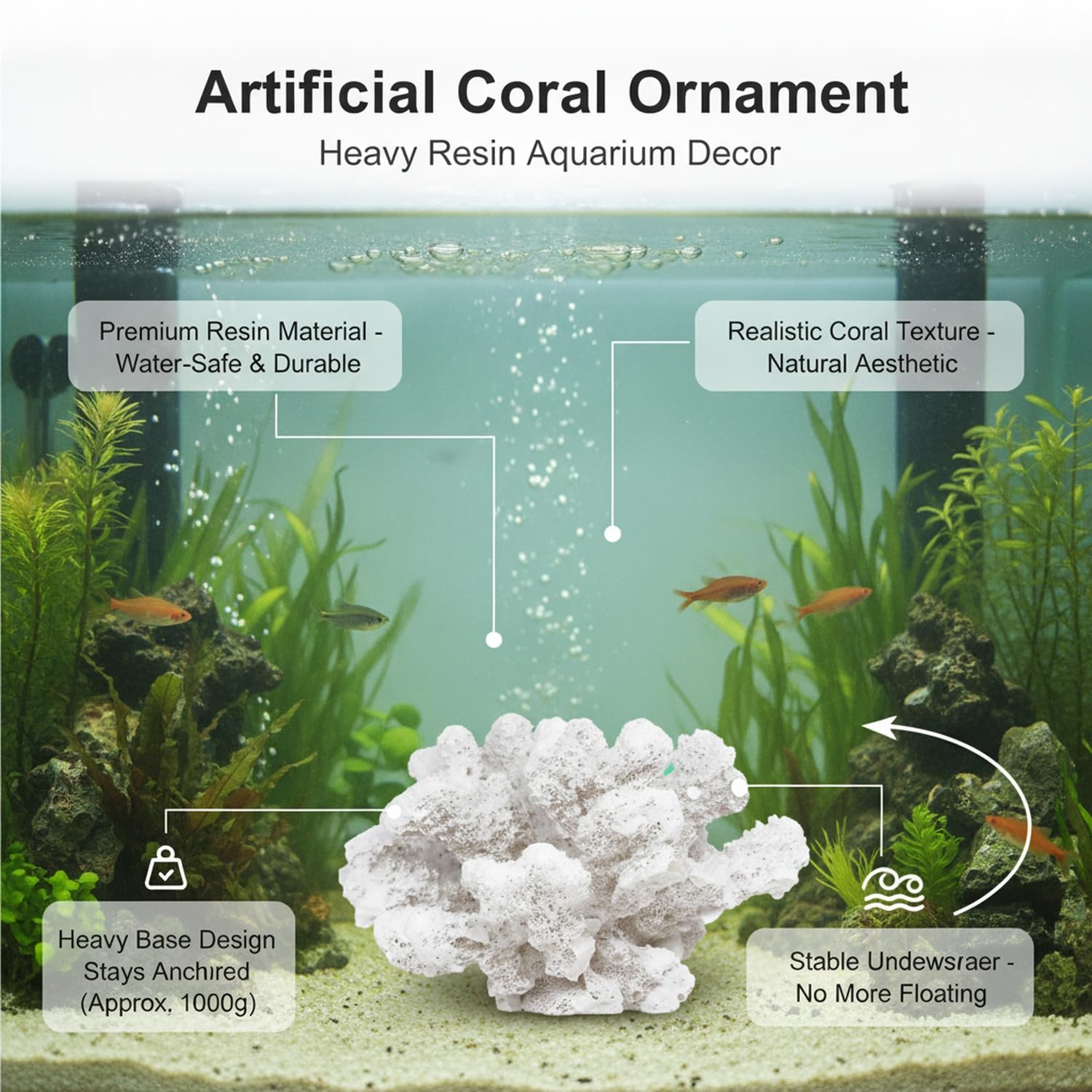 Adorno de Coral, 1 PC