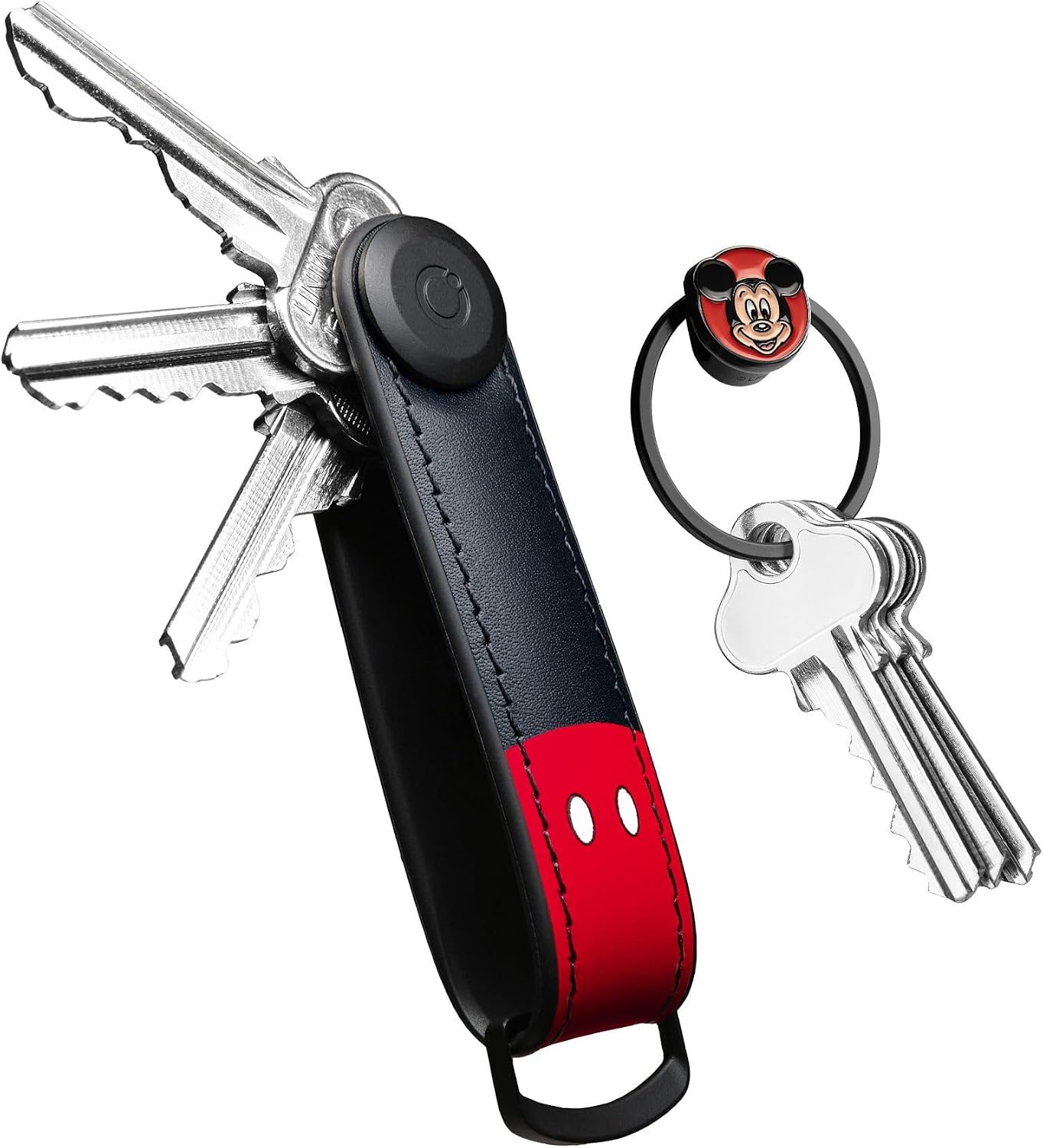 orbitkey Disney Mickey Mouse Hybrid Leather Key Organiser + Ring v2 Kit