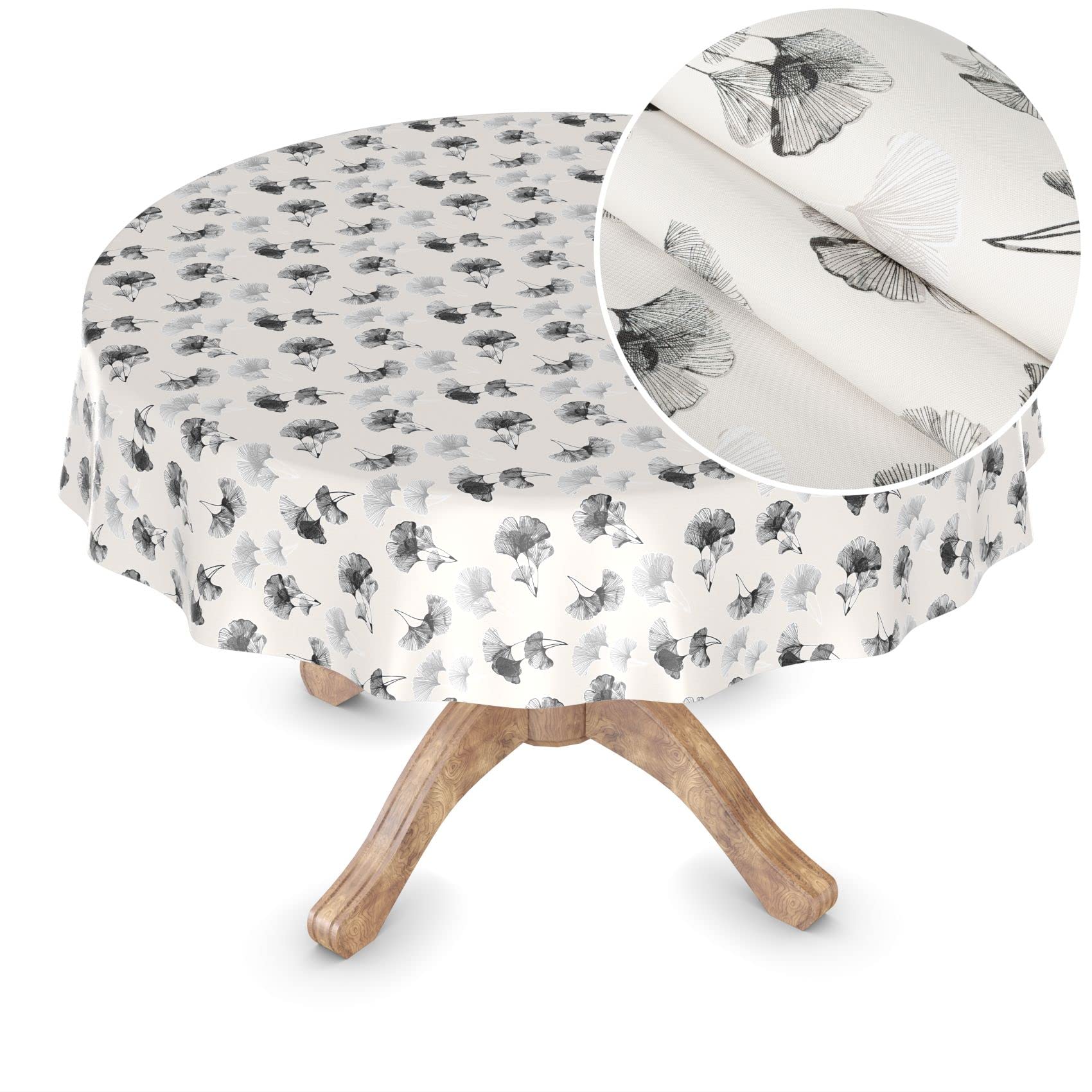 Tovaglia Cerata Impermeabile ANRO: Rettangolare 140x240 Cm Con Orlo Papaveri SW, Lavabile