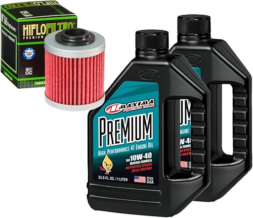 RAD Powersports Kit de cambio de aceite y filtro para Can-Am 2010 DS 450 Premium 4 10W-40