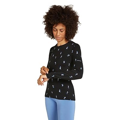 Icebreaker Merino 200 Oasis Long Sleeve Crewe Snow Day Women