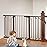 Cumbor 29.7-57 Extra Wide Baby Gate for Stairs, Mom\'s Choice Awards Winner-Dog Gate for Doorways, Pressure Mounted Walk Through Safety Child Gate for Kids Toddler, Tall Pet Puppy Fence Gate, Brown