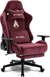 Symino Ergonomic Gaming Chair with 155° Recline & Footrest