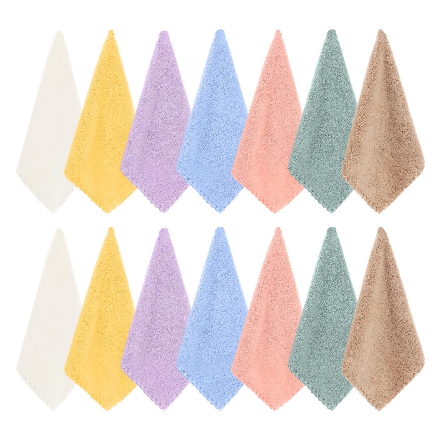 LSYYSL 14 Pieces Guinea Pig Plush Blanket, Soft Absorbent Towel, Reusable Blanket, Small Animal Bed Blanket