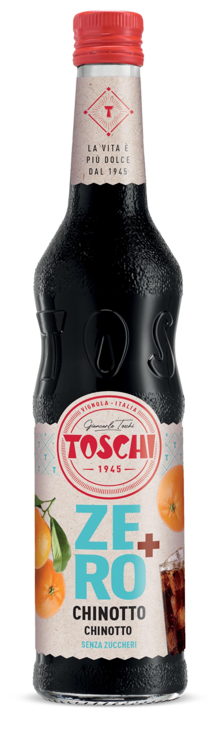 Toschi Drink della tradizione Italiana Zero + Toschi 560 ml nei gusti Anice, Pompelmo Rosa, Limone, Melograno, Cedrata ed Orzata. Bottiglie