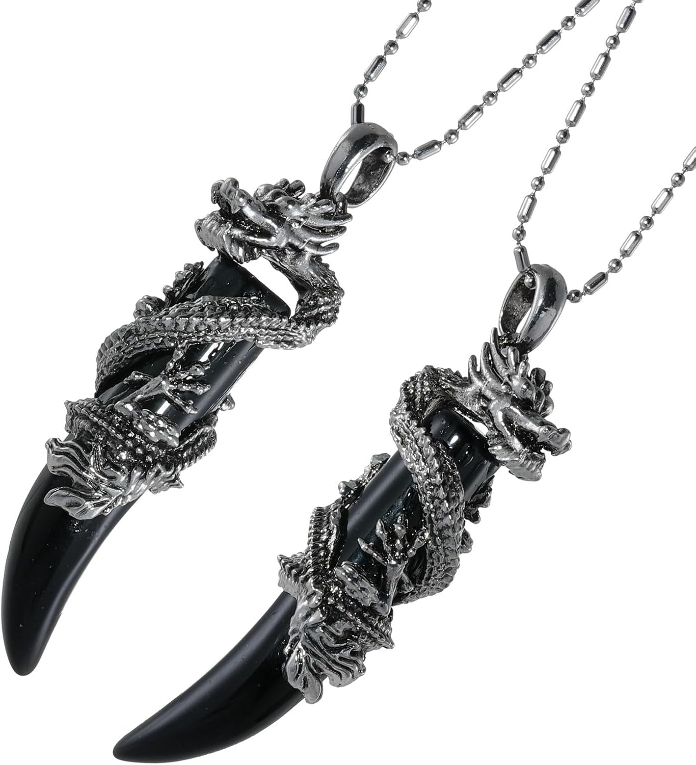 TUMBEELLUWA Dragon Pendant Necklace Wolf Crystal Stone Birthstone Protection Amulet Fengshui Jewelry Gift for Men Women - Image 6