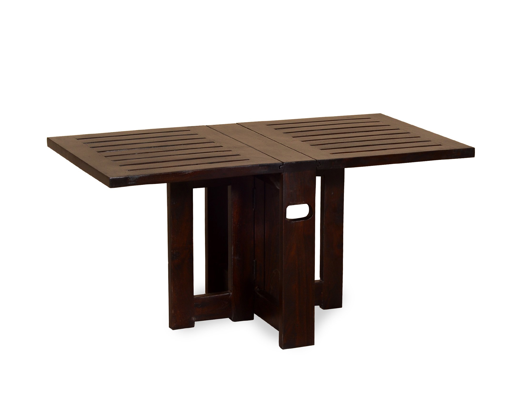 madera foldable coffee table (walnut finish, brown)