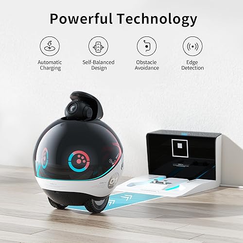 Miniatura 7 de Enabot EBO X Home Robot Harman AudioEFX Altavoz con control de voz Alexa integrado, robot de monitoreo móvil para el hogar con mapeo inteligente,