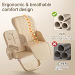 High Chair with Wheels, Convertible High Chairs for Babies and Toddlers | 4-Position Backrest Recline, 3-Position Tray, 7-Level Height Adjustment, Cotton & Silicone Baby Bibs