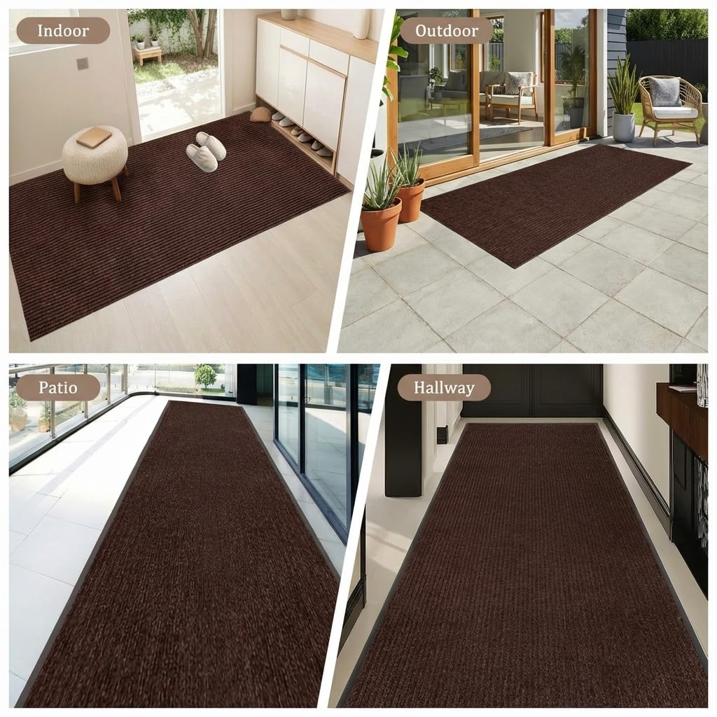 4' X 6' Brown Commercial Grade Door Mat Indoor Outdoor Entrance — Amazon image 4