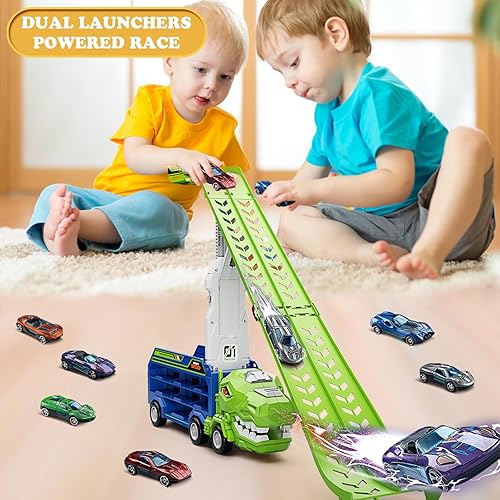 Miniatura 5 de Juegos de pista de coche con luces y sonidos, regalo para niños y niñas