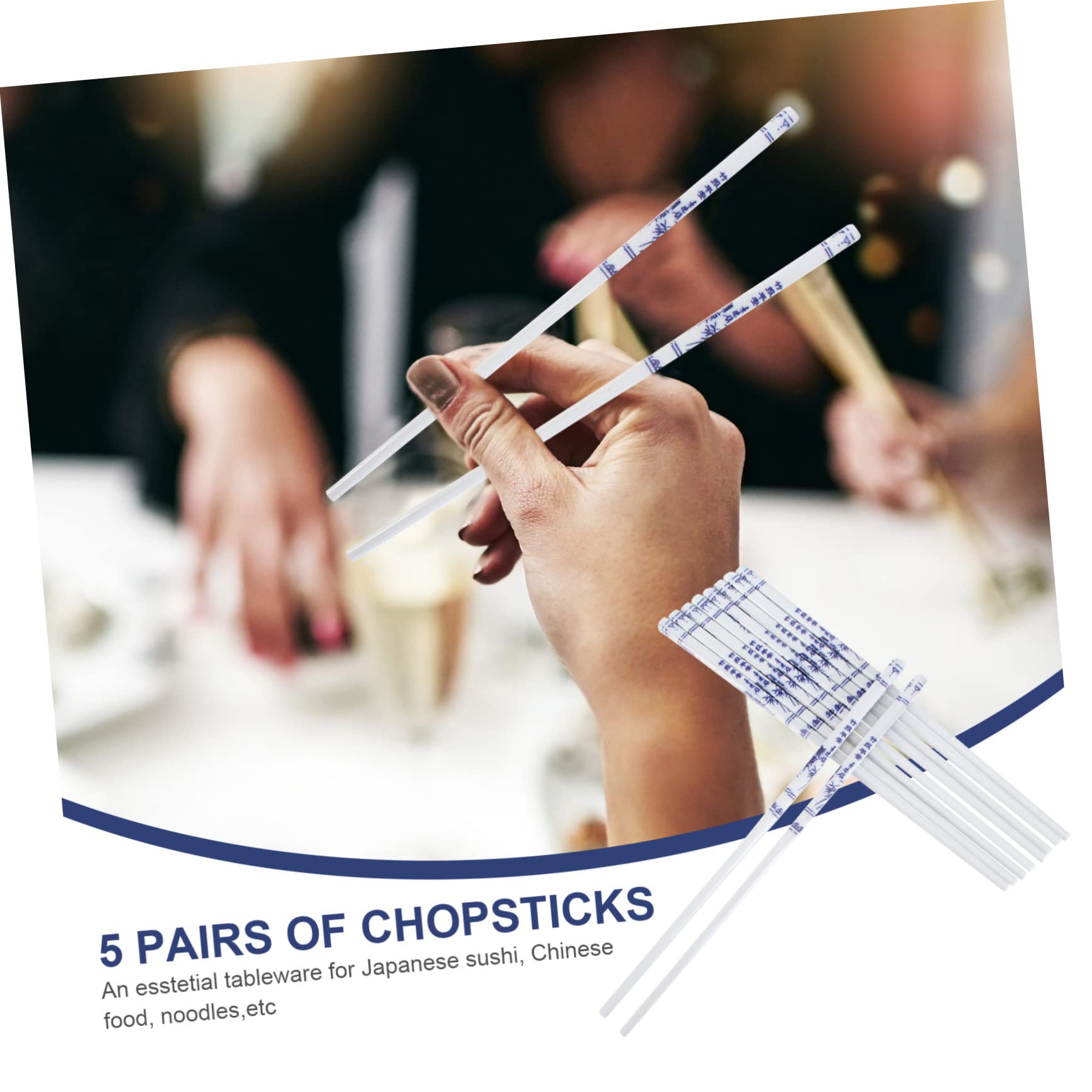 Support de baguettes 10 paires Ensemble de vaisselle en céramique Ensembles d'ustensiles de cuisine Ensemble de vaisselle en porcelaine Baguettes chinoises Baguettes japonaises lavables au lave-vaiss