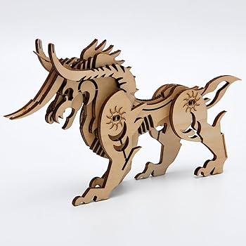 木製キット（4種） Amazon | AIJUYE 立体パズル 動物模型 3dパズル 木製 4種セット