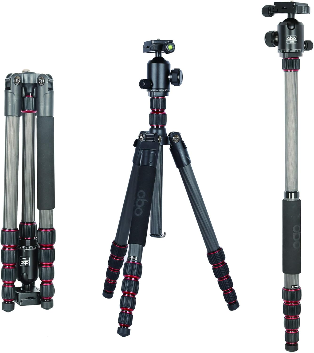 OBO TS360C Carbon Fiber Camera Travel Tripods Super Light