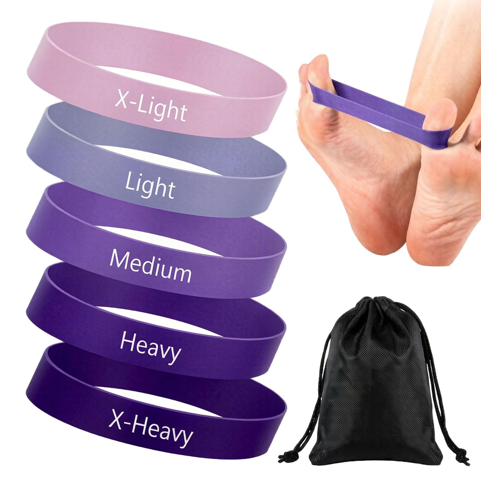 5 Pcs Tera Stretching Band for Exercise, Paralysis Equipment, Resistance for Workout, Stretching for Hand Workout, 16 x 2 cm Therapy Gear-image-17