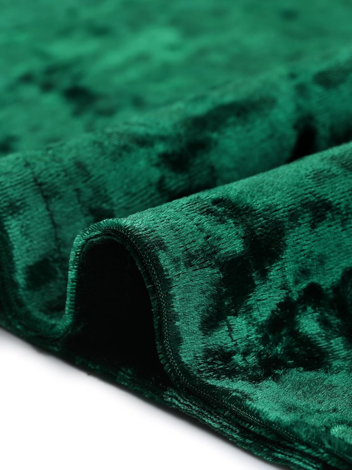 Agnes Orinda Plus Size Tops for Women Crew Neck Short Sleeve Tee Tops Velvet T-Shirt - Image 5