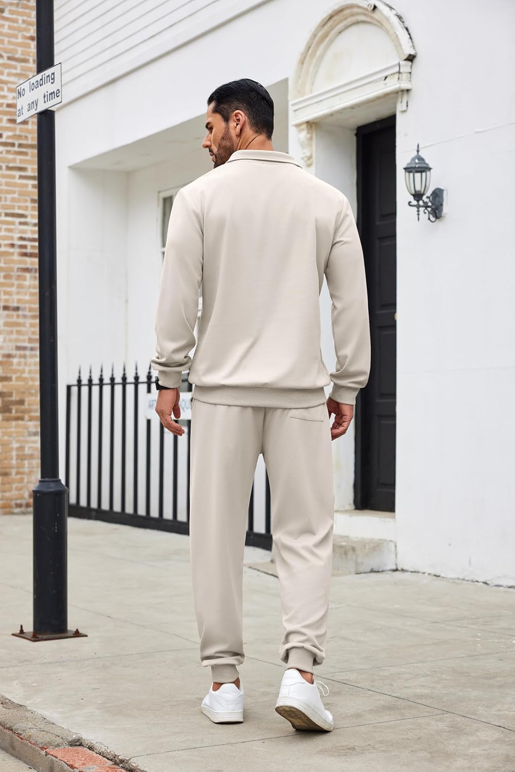 COOFANDY Men's Tracksuit 2 Piece Quarter Zip Sweatsuit Sets Casual Athletic Running Jogging Suits - Image 3