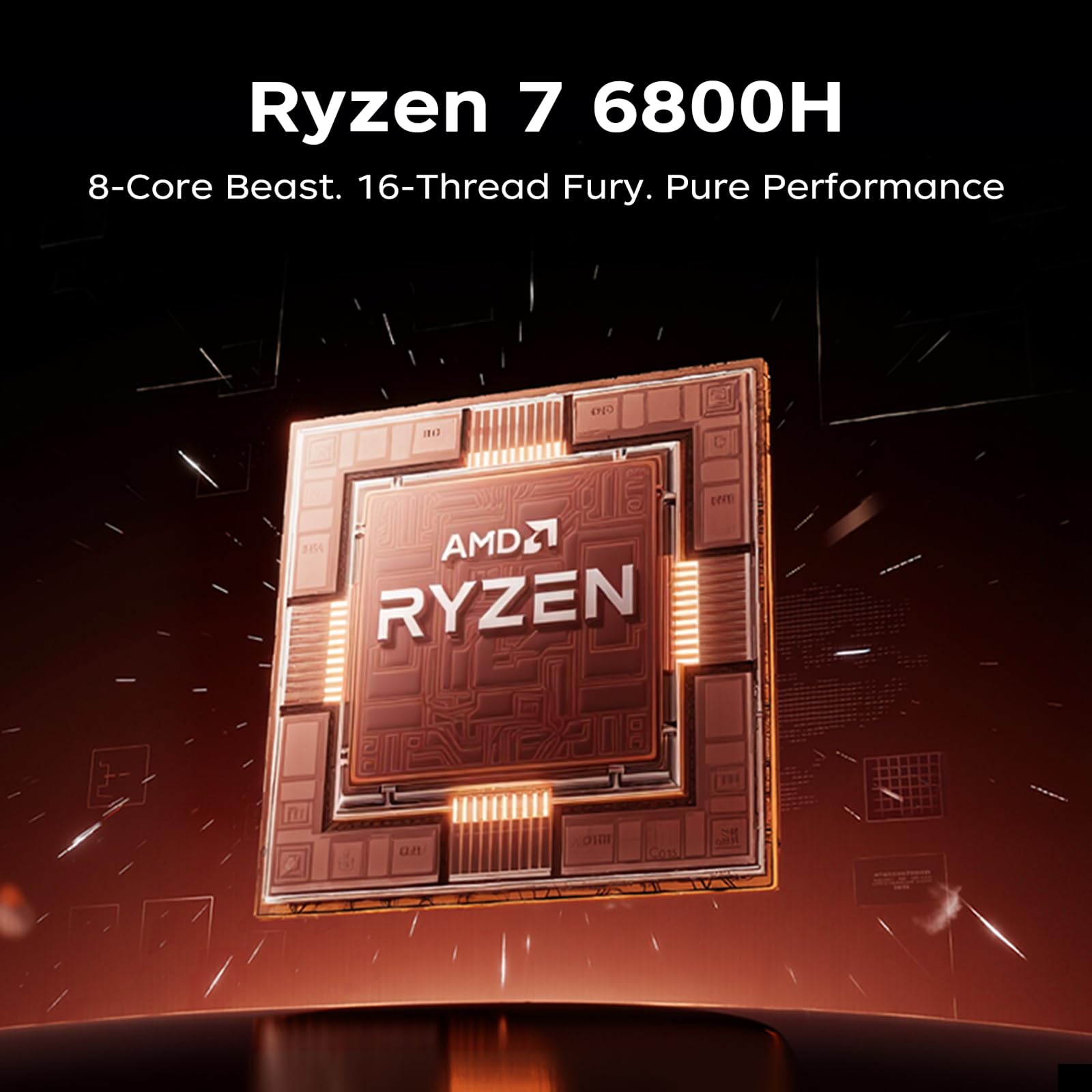ACEMAGIC Portatile da gaming - Portatile con schermo FHD da 16 pollici, processore Ryzen 7 6800H fino a 4,7 GHz, 16 GB di RAM DDR5 a 4800 MHz, SSD da 512 GB e tastiera retroilluminata