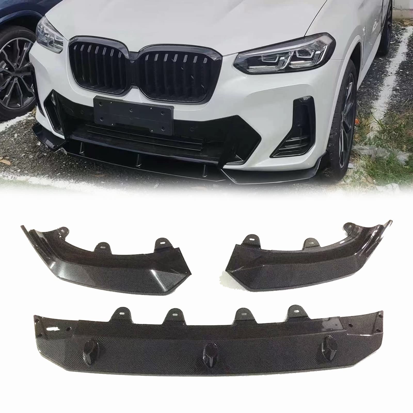 Aileron de pare-chocs avant en carbone pour X3 IX3 2022