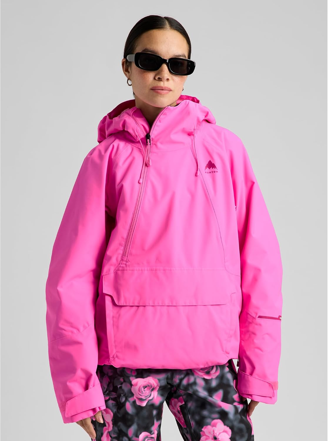 Burton Women's Reserve 2L Relaxed Anorak, Shockwave Pink, Medium