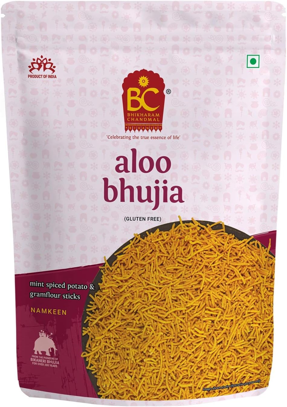 Bhikharam Chandmal Aloo Bhujia 1kg (Pack of 1(1Kg))