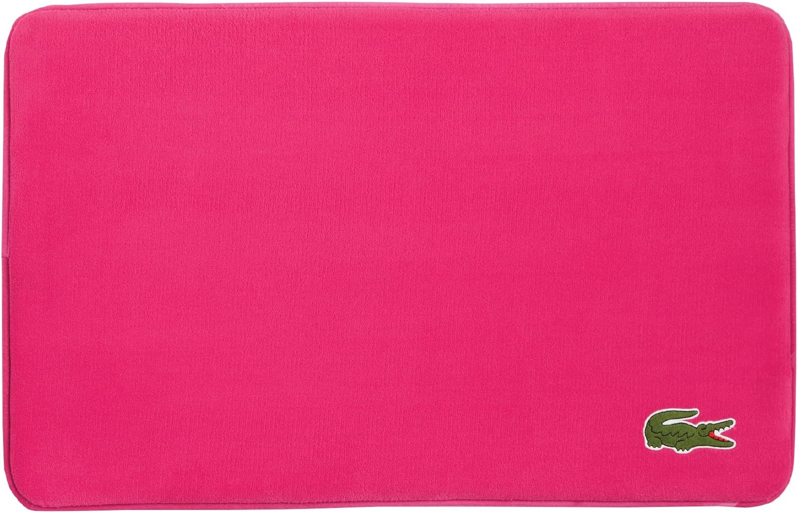 Memory Foam Bath Rug – Ultra Soft Fleece Bathroom Mat with Embroidered Crocodile Logo, Super Absorbent, Non-Slip Backing, Machine Washable, Plush & Stylish 19"x30" – Magenta