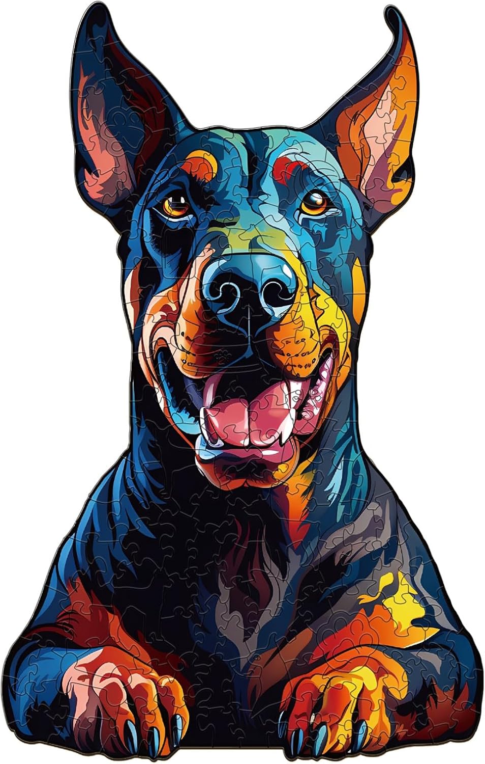 WOODBESTS Wooden Puzzle for Adults, Doberman Pinscher