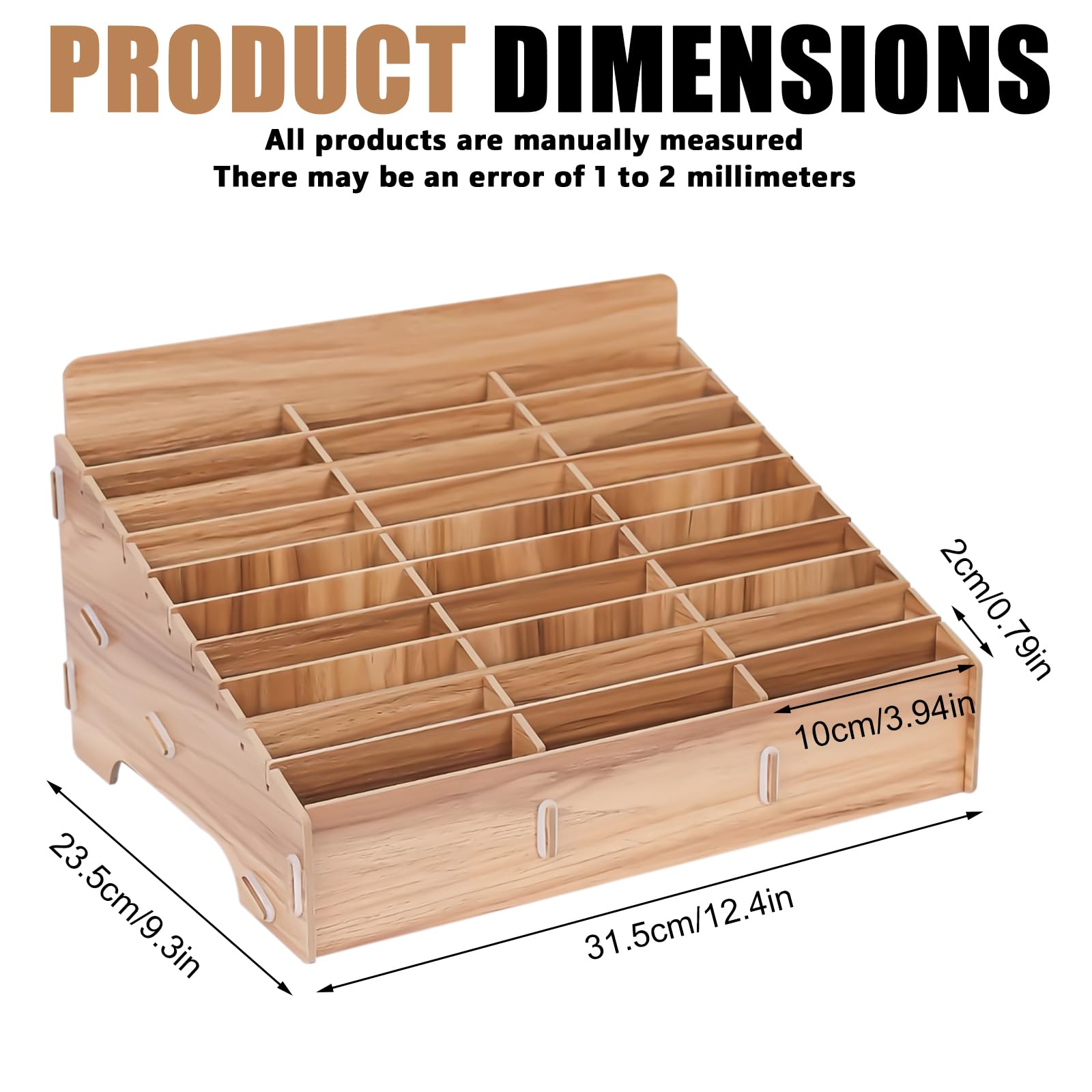 Custodia per cellulare, 30 griglie, in legno, per cellulare, garage, calcolatrice, per aula, scuola, sala riunioni