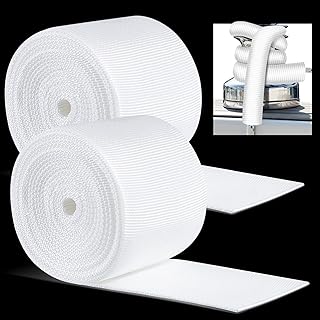 2 Pcs 10 Feet 2.5 Inch Boat Line Chafe Guards Dock Line Chafing Guard Anti Chafe Gear Fit up to 1 Inch Rope for Boat Dock Deck Line Protection, Sleeve, White