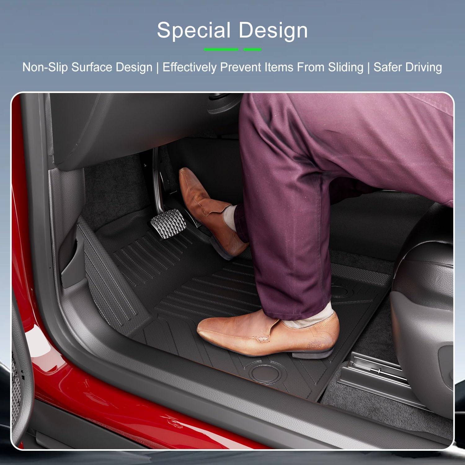 Floor Mat Compatible with 2024-2026 Honda Prologue Chevy Blazer EV Cargo Mat TPE Floor Liner Trunk Backrest Liner Replacement for 2024-2026 Honda Prologue Accessories