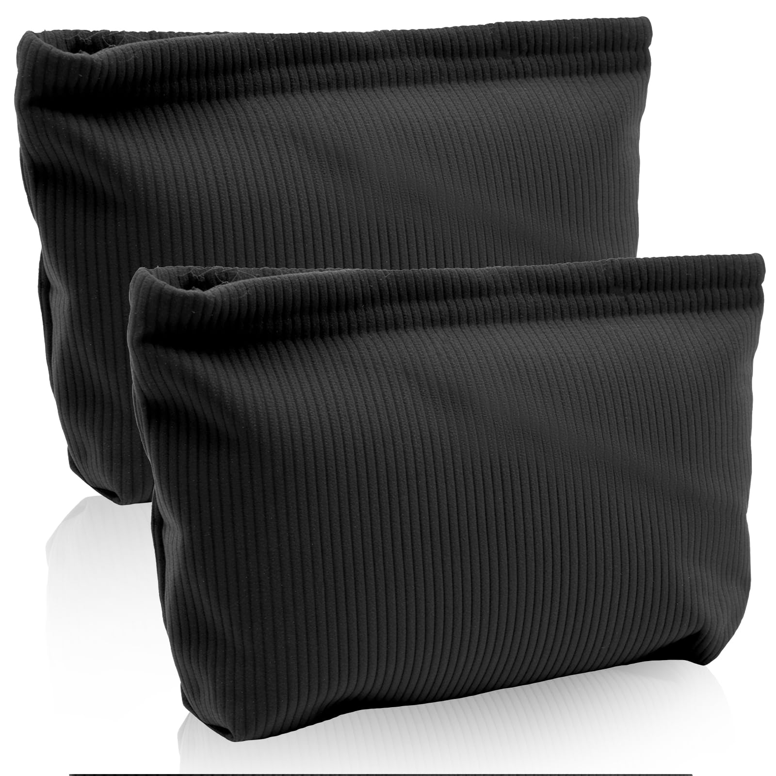 Borsa Da Toilette Da Viaggio - Beauty Case Organizer, Tessuto Oxford Impermeabile, Nero, 19x12x7cm - Foto 5